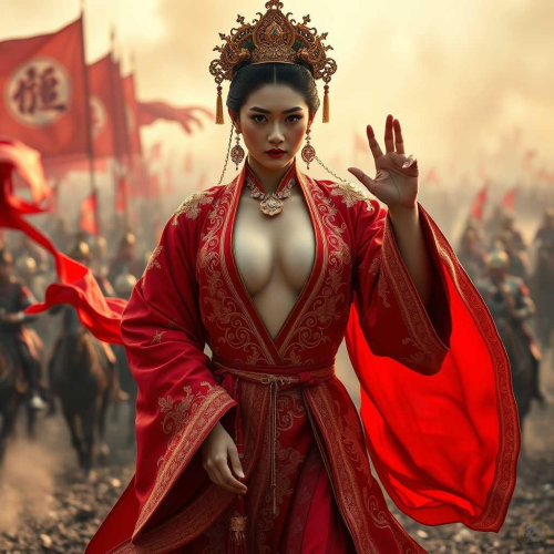 AI Generated Image: Seductive And Commanding Empress Of Qing Kingdom | Imagens.App